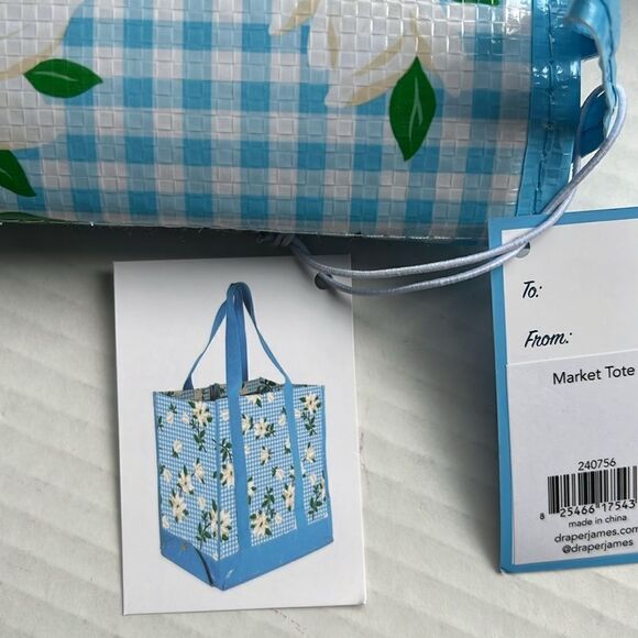 Draper James Market tote in Blue Floral - Picture 7 of 9
